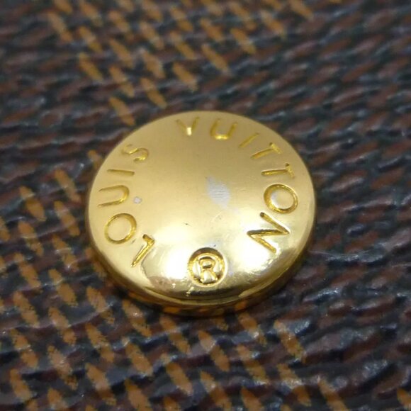 Authentic LOUIS VUITTON Portefeuille Elise Wallet N61654 Damier Ebene - Picture 8 of 12